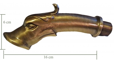 Großer Messing-Wasserauslass No 45 - Mit Drachenkopf